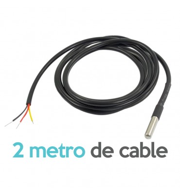 DS18B20 Sensor de Temperatura 1-Wire 2Mts Impermeable