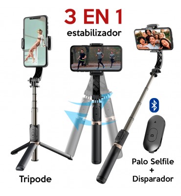 Estabilizador Móvil Gimbal, Palo Selfie / Trípode, Tamaño de