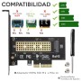 Adaptador SSD M.2 NVMe a PCIe 3.0 x4, hasta 4 GB/s