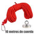 Kit de pesca magnética 48 mm, imán de 88 kg de fuerza