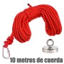 Kit de pesca magnética 48 mm, imán de 88 kg de fuerza