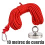 Kit de pesca magnética 60 mm, imán de 156 kg de fuerza