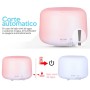 Humidificador difusor ultrasónico 500 ml con luz LED