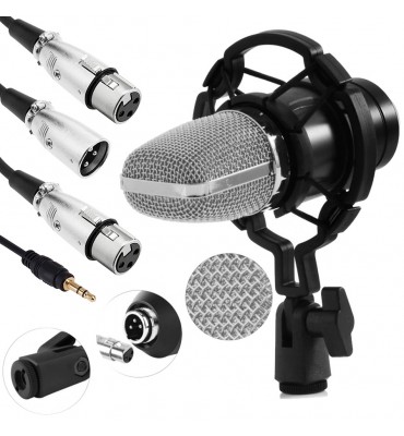 Kit de microfono profesional para streaming incluye brazo