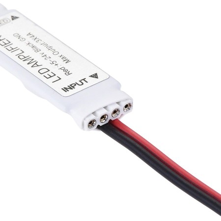 Amplificador para tiras de LED RGB 5-24V, hasta 12A