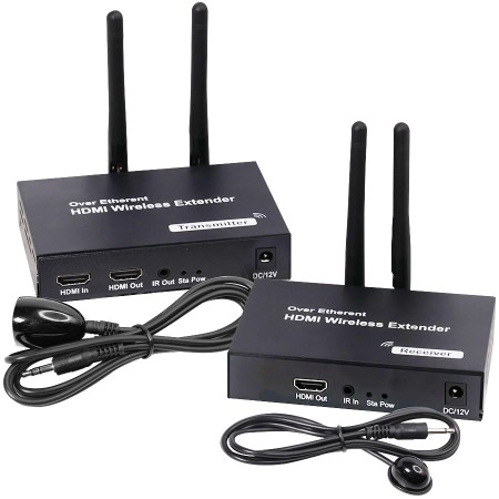 Extensor HDMI inalámbrico Full HD, kit TX/RX 100 m