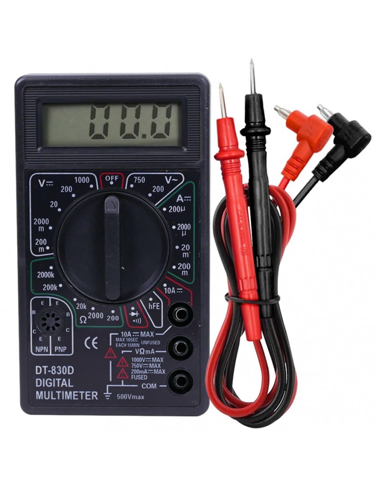 Multimetro digital DT830D con Buzzer