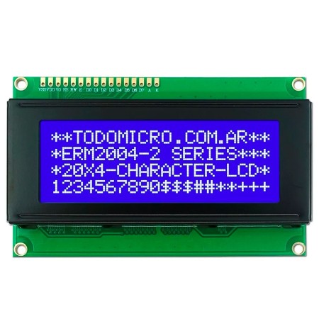 Display LCD 20x4 azul outlet, compatible Arduino