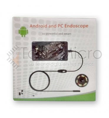 Boroscopio usb android PC led 1m 7mm endoscopio