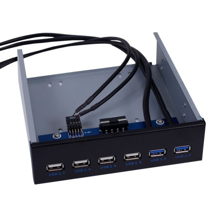 Panel frontal para bahía 5.25 con 2 USB 3.0 y 4 USB 2.0