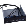 Panel frontal para bahía 5.25 con 2 USB 3.0 y 4 USB 2.0
