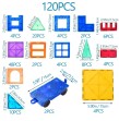Bloques magnéticos de construcción +3 años, 120 piezas