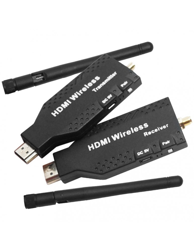 Transmisor y receptor HDMI inalámbrico 4K 50m, adaptador de pantalla  extensor HDMI inalámbrico 1080P para transmisión