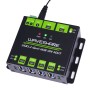 Hub USB industrial 4 puertos con 2 entradas conmutables