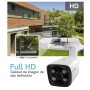 Cámara Bullet conenctor Ethernet 6Led IR inclinación para exterior