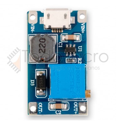 Fuente Step Up Mt3608 con conector microusb