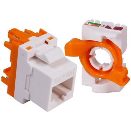 Roseta CAT6A RJ45 autocrimpeable, sin herramientas