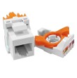 Roseta CAT6A RJ45 autocrimpeable, sin herramientas
