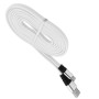 Cable USB a USB C 3.1 plano con puntas metálicas