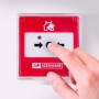 Avisador de Incendio Manual Convencional 24 VCC Rojo