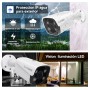 Cámara Bullet 4 Led IR 5 MP Microfono parlante para exterior Ethernet