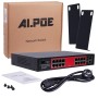 NVR 16 canales + camaras 2x4MP/6x5MP/8x8MP  + Switch de 16 puertos POE