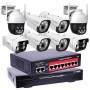 Combo NVR T-DN5016H1-HJ + switch + cámaras PTZ y 8MP