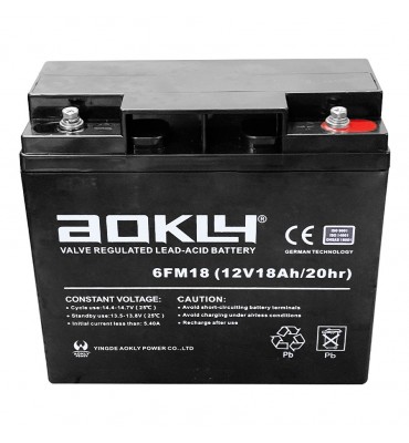 Bateria de gel AOKLY 6FM18...