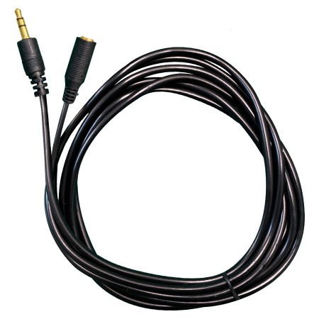 Cable Miniplug TRS macho-hembra, terminales oro