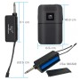 Sistema doble inalámbrico UHF con 2 headsets