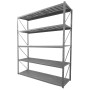 Estantería rack metálico, 5 niveles, 1500 kg total