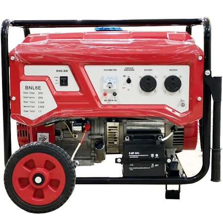 Grupo electrógeno 6.5kW a gas y gasolina, 220V