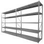 Estantería rack 300x80x400 cm, 5 niveles, 300 kg por nivel