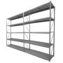 Estantería rack 300x80x300 cm, 5 niveles, 300 kg por nivel