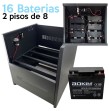 Combo UPS 6000 VA con gabinete C4 y 16 baterías AOKLY 6FM18
