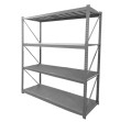 Estantería rack 250x80 cm, 4 niveles, 300 kg por nivel