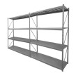 Estantería rack 250x80 cm, 4 niveles, 300 kg por nivel