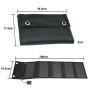 Panel solar portátil plegable 15W impermeable