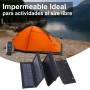Panel solar portátil plegable 15W impermeable