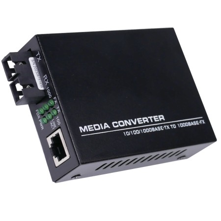 Conversor de fibra óptica a ethernet Gigabit