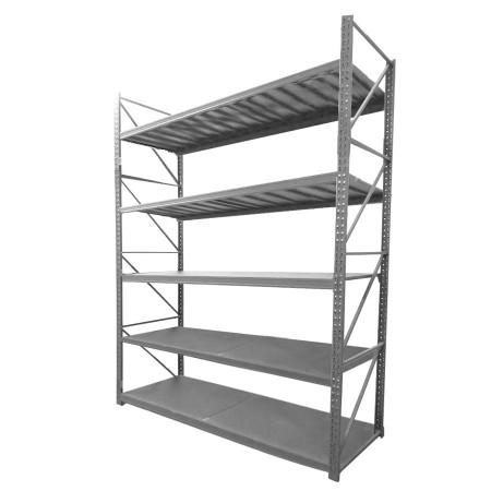 Estantería rack metálico 5 niveles, 1500kg total
