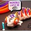 Lápiz 3D Duaitek con fuente incluida, boquilla 0.7mm