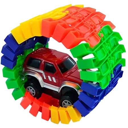Pista de Autos Flexible 24 piezas  Juego Interactivo para Niños
