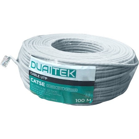 Cable de red UTP CAT5E 100 metros, 24AWG, conductor CCA