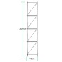 Bastidor para rack metálico 300 kg por nivel, 60x300 cm