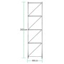 Bastidor para rack metálico 300 kg por nivel, 80x300 cm