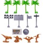 Pista de auto dinosaurio Flexible 96 piezas