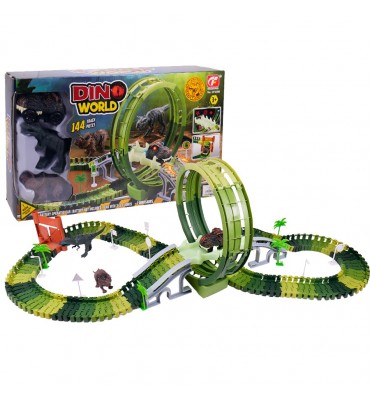 Pista de auto dinosaurio...