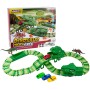Pista flexible 165 piezas: autos y dinosaurios