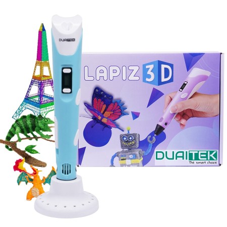 Lápiz 3D Duaitek con pantalla OLED, boquilla 0.7mm